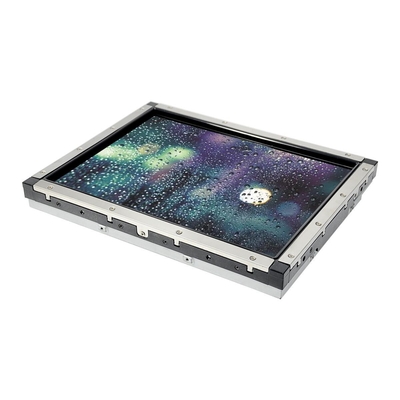 O quadro aberto do metal CONSIDEROU a definição do LCD 4k do monitor do toque 15 polegadas