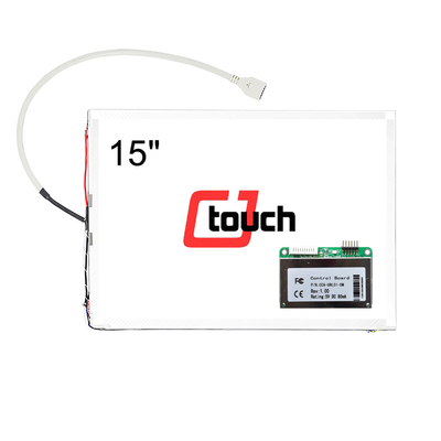 15&quot; tela táctil da onda acústica de superfície, CE/FCC viram o painel de toque