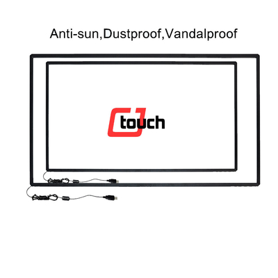58&quot; tela táctil impermeável, tela táctil do quadro do IR do IR para a tensão 5V do LCD