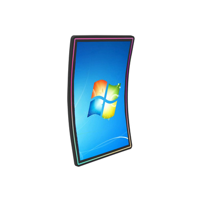 43 polegadas 4K curvaram o painel do monitor do tela táctil com a moldura da tira do diodo emissor de luz